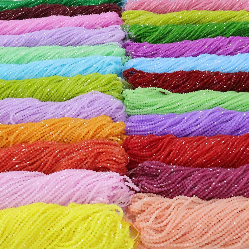 CJ Wholesale 4mm Crystal Bicone Beads Loose Glass Bicone Beads for Jewelry Making