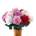 L09 Wedding Home Decoration Artificial Faux Real Touch Latex Fleurs Rose Flowers Red Pink Bulk Realistic Silk Rose Flowers