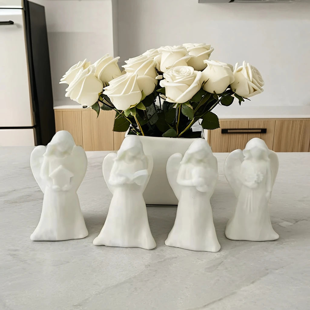 Wholesale DIY Candle Soap Mold Plaster Ornaments Homemade Angel Aromatherapy Candle Silicone Mold