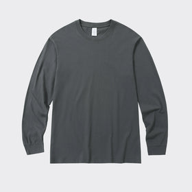 Manufacturer Custom Print Logo Heavyweight Oversize 230G Cotton Tshirt for Men 100% Silk Knitted Plain Clothes with Long Sleeves