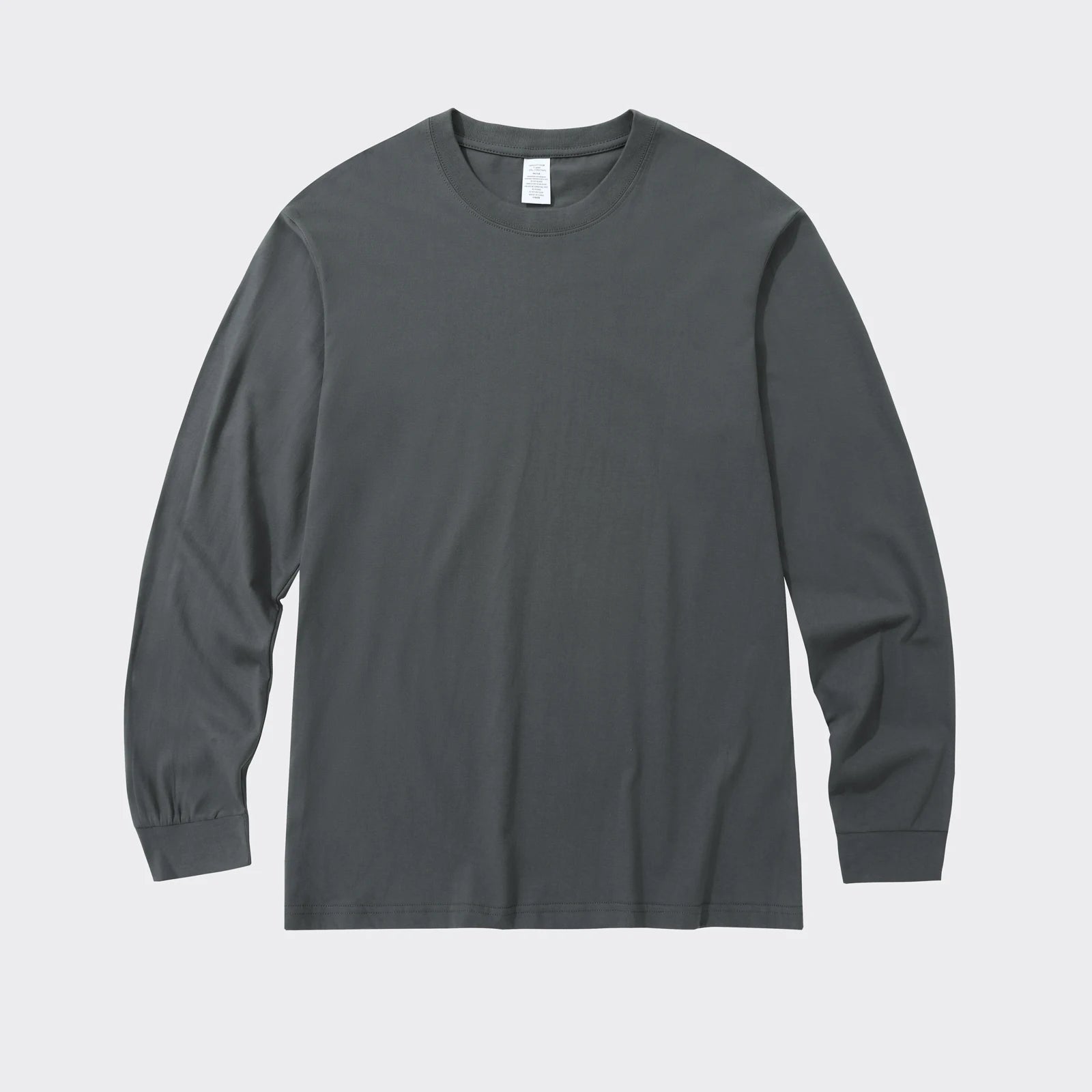 Manufacturer Custom Print Logo Heavyweight Oversize 230G Cotton Tshirt for Men 100% Silk Knitted Plain Clothes with Long Sleeves
