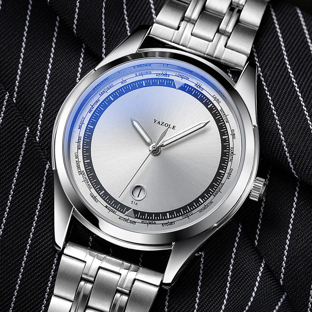 YAZOLE 516 Quartz Watch Men 2022 Top Brand Luxury Famous Wristwatch Male Clock Quartz-watch Relogio Masculino Montre Homme
