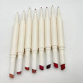 Private Label Waterproof Smooth Long-lasting Double-headed Lipliner Pencil Matte Contour Lipstick Pen Makeup Lipstick Set