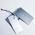 Custom Printed logo Clothing Tag Paper Label Card Garment hang Tags with String and Pin