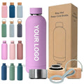 Custom 500ml Frosted Soft Touch Sport Cup Vacuum Flask Thermal Stainless Steel Drink Bottles Sports Water Bottle