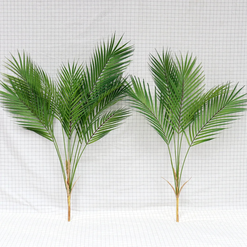 M199 Real Touch Areca Palm Leaf Artificial Tropical Plastic Plants Wholesale Home Party Decoration