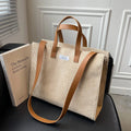 Custom Logo Reusable Canvas Crossbody Shoulder Shopping Bag Corduroy Tote Bag With Zipper