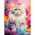 DIY Kits Diamond Painting Cat Home Decoration Round & Square Diamond Painting Animal