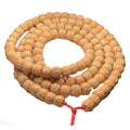 Semi Finish Natural Rudraksha Bodhi Seed Bead Mala Prayer 108 Chakra Elastic Meditation Yoga Beads Necklace Bracelet Jewelry