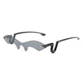 GWTNN OEM Oculos De Sol Personality Bat Retro Male Female Funny UV Protection Sunglasses Rimless