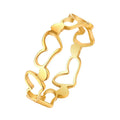 Hot Selling Stainless Steel High Quality Link Heart Ring Women Jewelry Accessories Gift