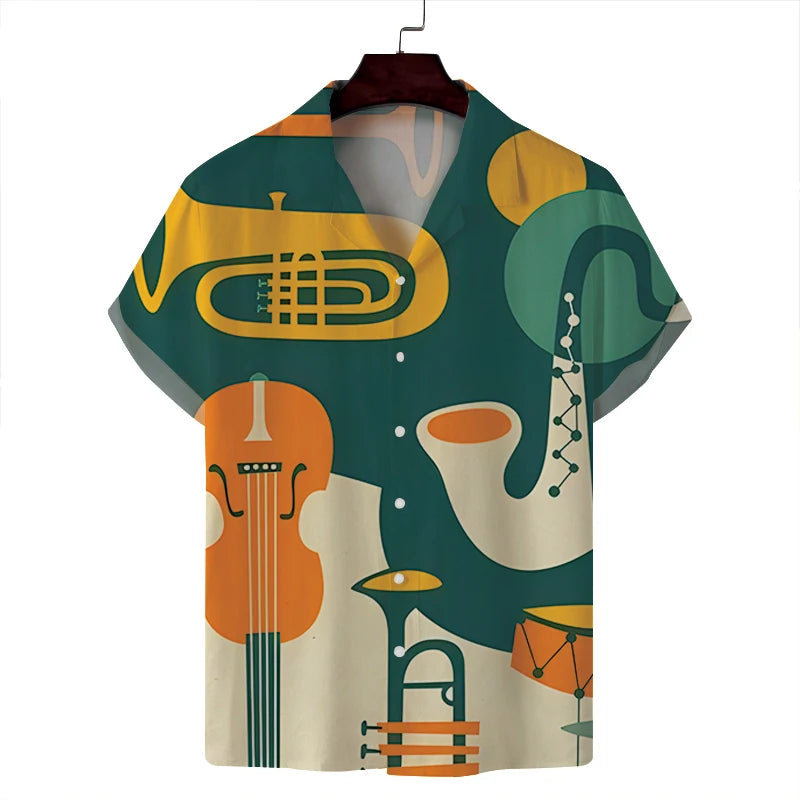 Customized Designs Single Breasted Casual Breathable Hawaiian Shirt 100% Polyester Summer