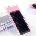Private Label Individual Volume Matte Lash Extension Wholesale Velvet Silk Eyelash Vendor Lashes Black Hand Made DD Dark