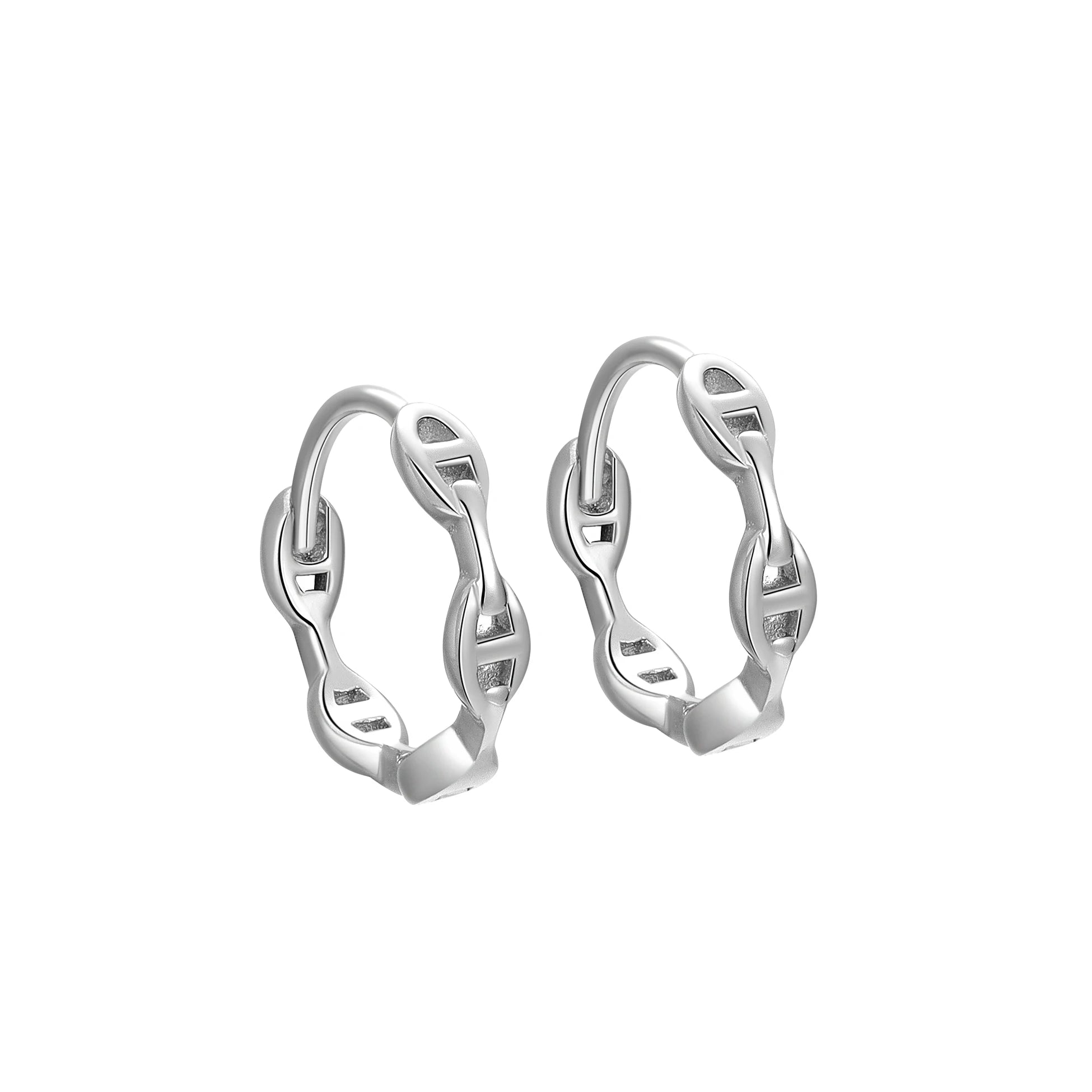 Designer Earrings Sterling Silver 925 Hoop Ser Pig Nose Geometric Small Hollow Huggie for Women Girls Fine Jewelry Wholesale