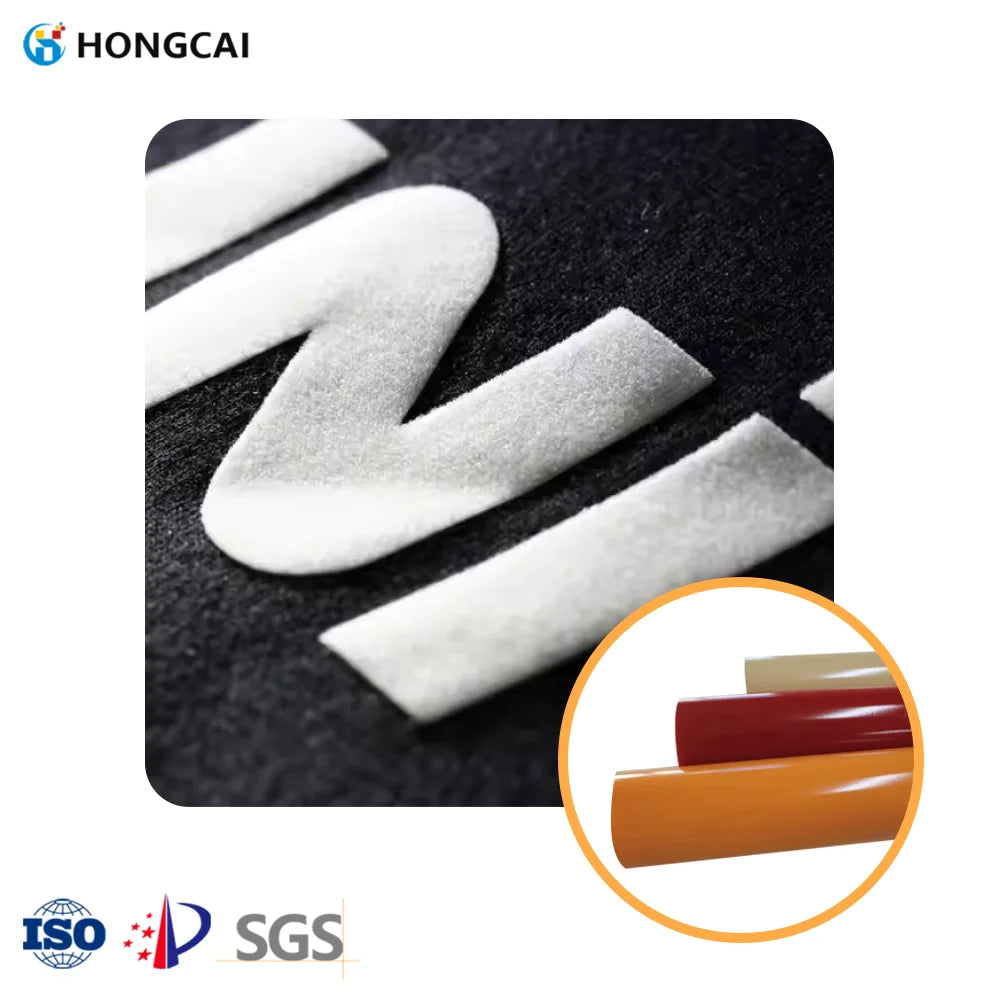 Hongcai Custom 3D Flocked Heat Transfer Vinyl Roll Easy Weeding Print Materials for Clothing Wholesale MegaBDM