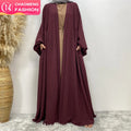 1969# New Fashion Open Abaya for Women Elegant Ladies Jilbab Abaya Clothing Toptan Turquie Abaya Wholesale Worldwide Shipping