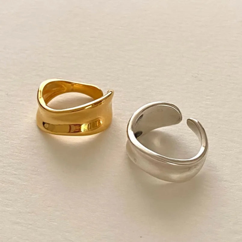 VIANRLA 925 Sterling Silver Stacking Gold Plated Ring Offer Sample Order