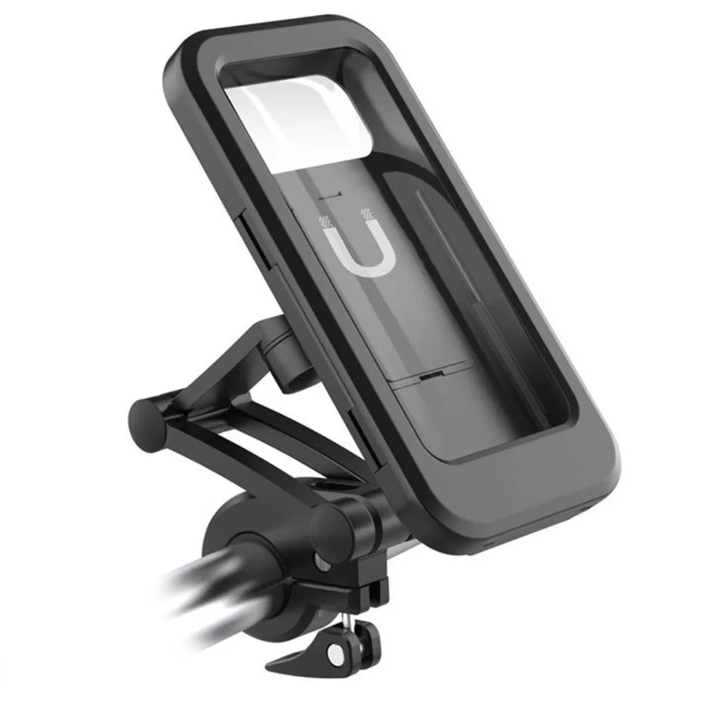 New Image Bicycle & Motorcycle Phone Holder Waterproof Case Phone for Mobile Stand Support Scooter Cover Touch Screen Bike Mount