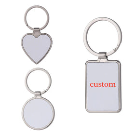 Laser Engraving Keychain Promotional Business Gifts Sublimation Blank Keychains Custom Epoxy Sticker Keychain