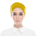 Pure Color Factory Wholesale Modal Cotton Hijab Soft Comfortable Headwear Cross Tube Underscarf Muslim Inner-cap
