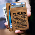 Men's Crazy Horse Cowhide Leather Card Case Wallet Minimalist Slim Genuine Leather Card Holder Custom Logo
