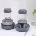 Automatic Liquid Dispenser Hydraul Kitchen Brush Long Handle Dishwashing Sponge Cleaner Kitchen Dishwashing Brush