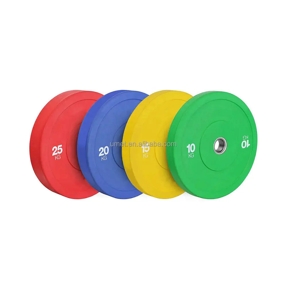 Factory ODM/OEM Colorful Rubber Power Weight Plates Gym Equipment Barbell Discs Bumper Plate for Weight Lifting