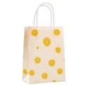 Custom Logo Color Print Laminated Eco Kraft Shopping Bag With Flat Handle for Party Gift and Retail Merchandise Pack