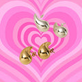 Stainless Steel Waterdrop Gold Earrings for Women Teardrop Gold Big Earrings Fashion Jewelry Gift