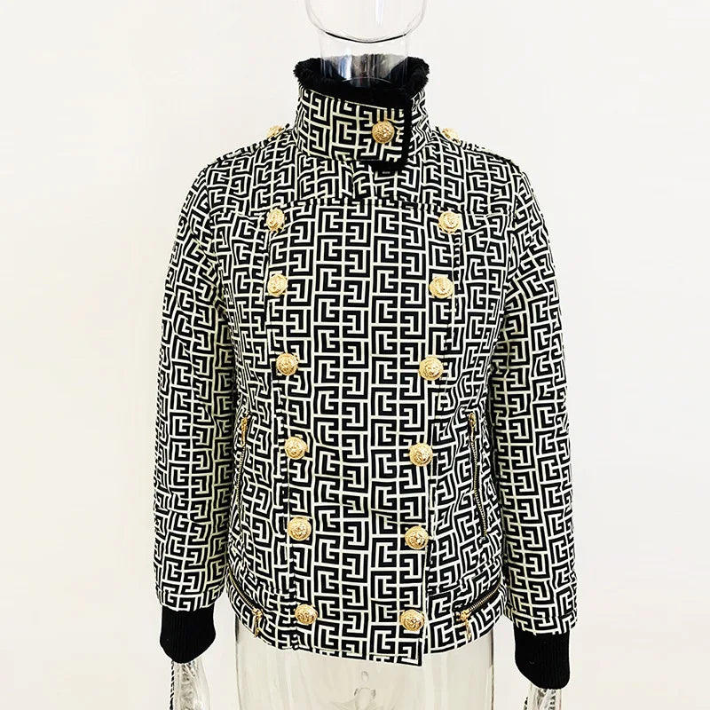 A7192 Fashion Women High Collar  Special Pattern Warm Clothes Women Dress