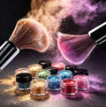 Long-Lasting Mineral Waterproof Glitter & Shimmer Eyeshadow Powder with 10 Vibrant Colors and Matte Finish
