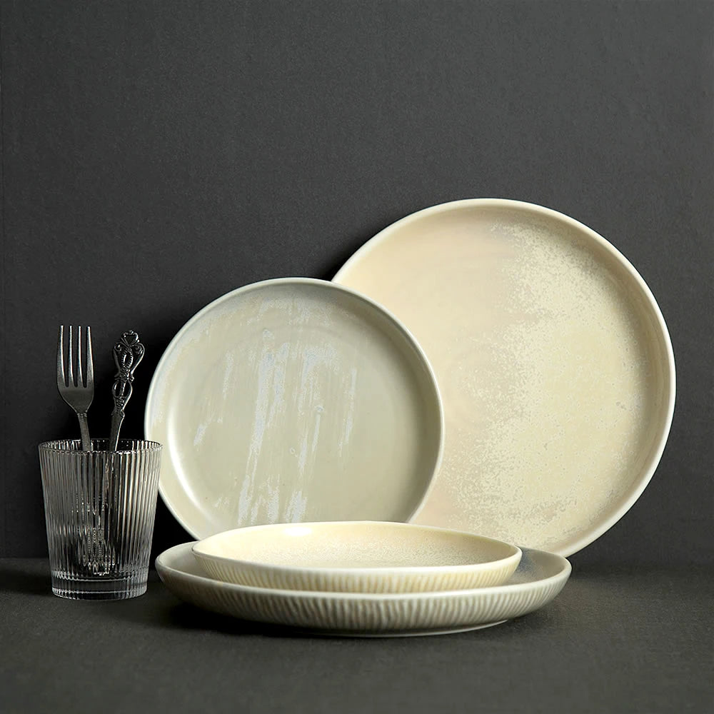 Factory Direct Wholesale Porcelain Serving Breakfast Plate Dish SetNordic Ceramic Dinner Plates for Wedding and Restaurant