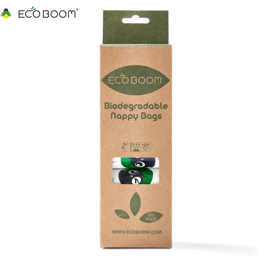 ECO BOOM Compostable Eco Ecological Natural Brand Maker Biodegradable Diaper Bag