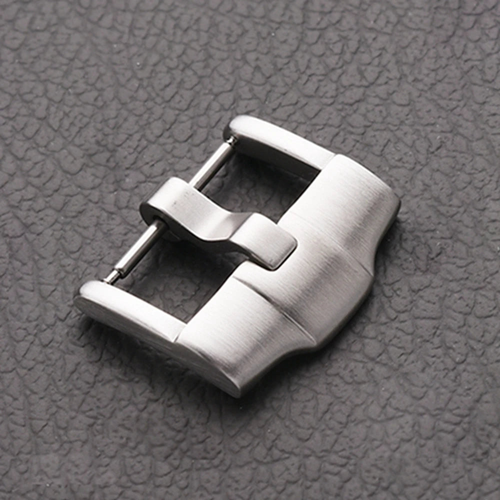 LAIHE Custom 304L Stainless Steel Metal Watch Band Buckle Frosted Brushed Design for Wristwatch Tools & Parts