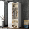 Multifunctional Corner Cabinet L-shaped Right-angle Cabinet Bedroom Furnitures Modern Clothes Locker Wooden Wardrobe
