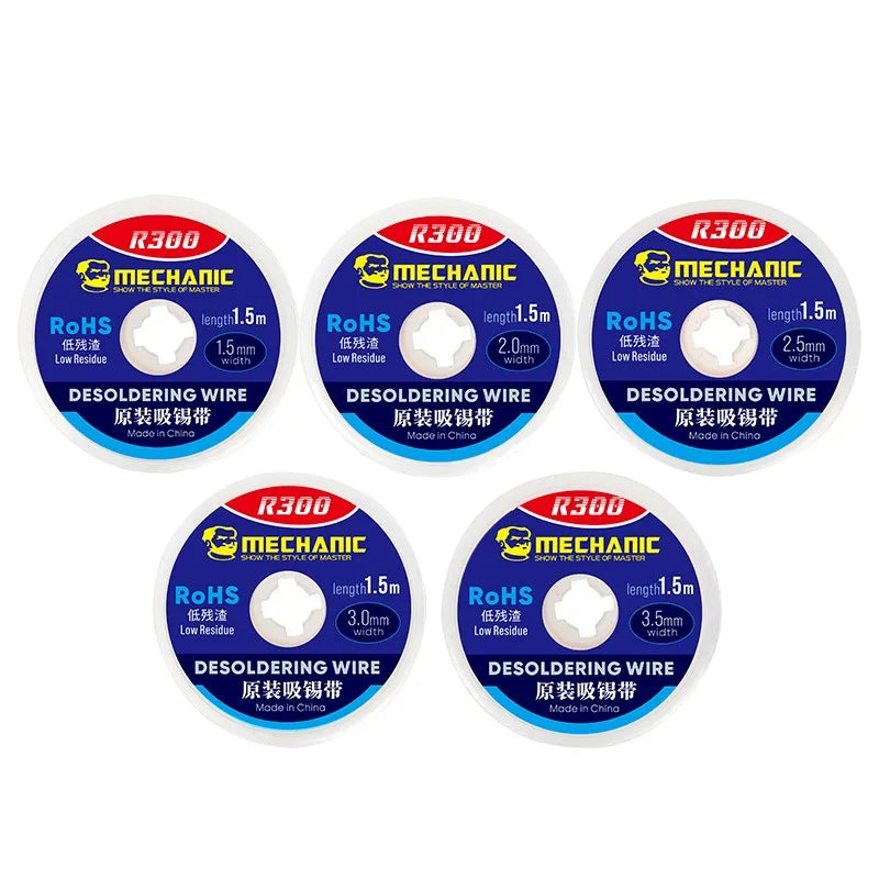 High-quality Desoldering Wire 1.5/2.0/2.5/3.0/3.5mm Strong Tin-absorbing Pure Copper Wire Braid Solder Wick
