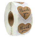 E-500pcs Thank You Customized Sticker Roll for logo Decoration Gift Packaging Card Decoration  Vinyl Stickers Roll