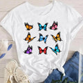 Womens Plus Size Light Classic Fit Short Sleeve O-Neck Graphic T-Shirt Casual Soft Breathable Casual Stretchy Graphic TOPS Tee