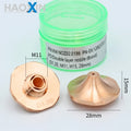 Raytools Original D28 Double Layer Nozzle Chrome Plated Cutting Head Nozzle for Fiber Laser Cutting Machine BM06K BS06K BS12K