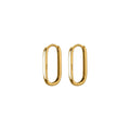 925 Sterling Silver Geometric Square Shape Gold Plated Hoops Piercing Earrings Minimalist Ear Rings Fashion Jewelry for Women