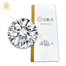 Wholesale 3-12mm Round Brilliant Cut VVS Loose Moissanite Stone Diamond Equivalent with GRA Certificate