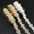 Algeria Metal Belt Adjustable Hollow Flower Design Women's Shiny Wedding Dress Waist Chain Jewelry