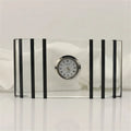 Wholesale Crystal Table Clock Wholesale Crystal Clocks Sublimation Glass Clock for Business Giveaways
