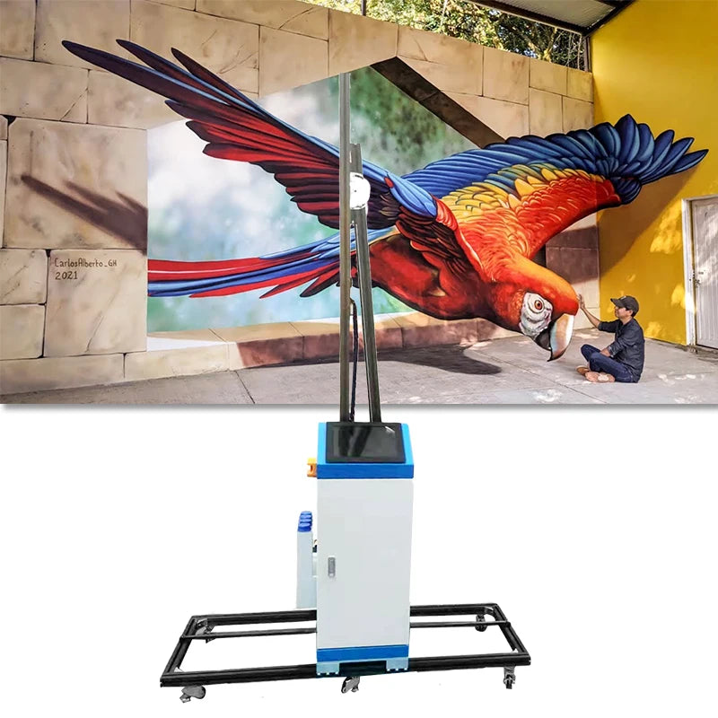 2022 XBH-wall Printer Direct to Wall Printing Glass Machine for Outdoor Article 3d Wall Printing with Dx8 Printhead