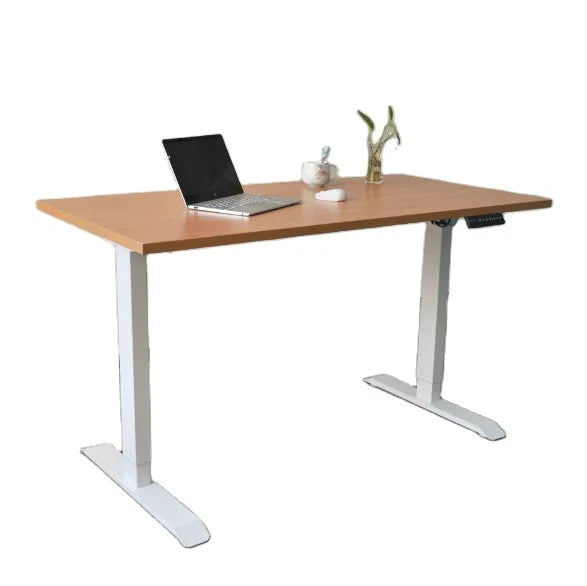 Single Motor Cheap White Work Computer Station Hight Adjustable Office Desk