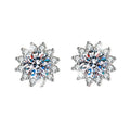 GRA Certificate  Moissanite Diamond D Color Stud Earring for Women 925 Sterling Silver 18k Gold Luxury Wedding Jewelry Gift