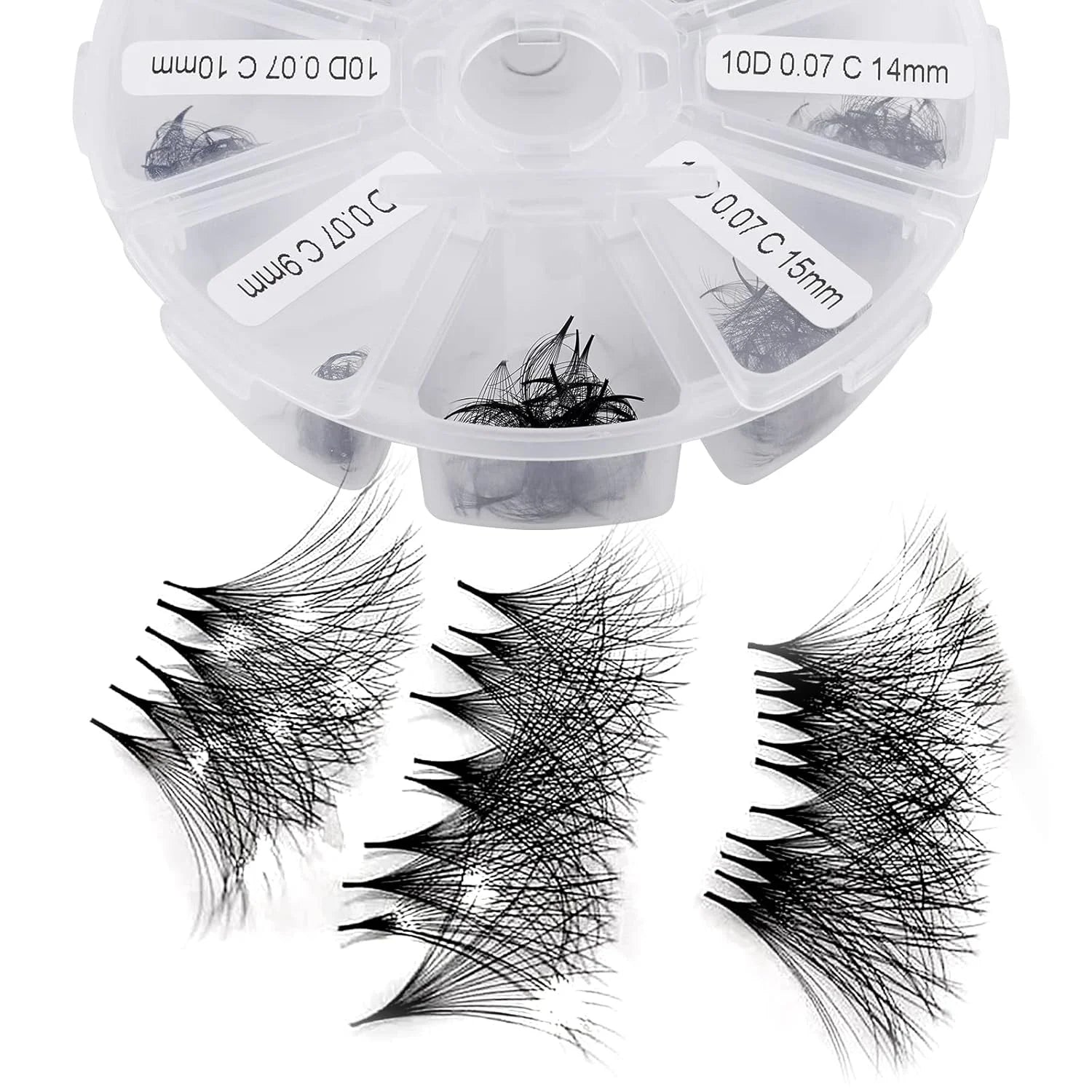 XIUSUZAKI Handmade Loose Promade Lash Fans 3D 4D 5D 6D 7D 8D 9D 10D 12D 14D 16D Premade Loose Fans Mega Volume Lashes Extensions
