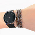 Punk Miami Cuban Bracelet 21cm Stainless Steel Italian Gold Chain Jewelry Glossy Hips Hops Cuban Link Chain Bracelet Men Boys