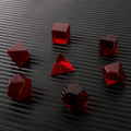 diy Red Zircon glass dice gemstone Game handmade custom engrave dice