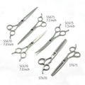 Baoli Factory Price AUS8 Steel 7 Inch 7.5 Inch Tijeras Para Mascotas Large Pet Hair Trimming Tools Grooming Pet Scissors Shear